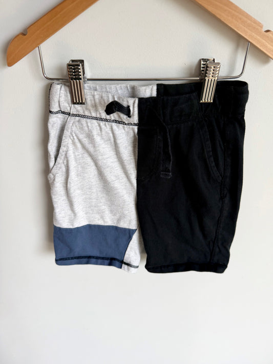 Miles the Label Grey + Black Drawstring Shorts / 5 years