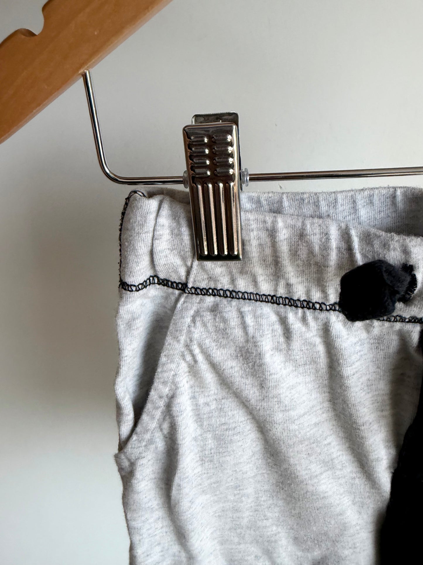 Miles the Label Grey + Black Drawstring Shorts / 5 years