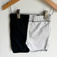 Miles the Label Grey + Black Drawstring Shorts / 5 years