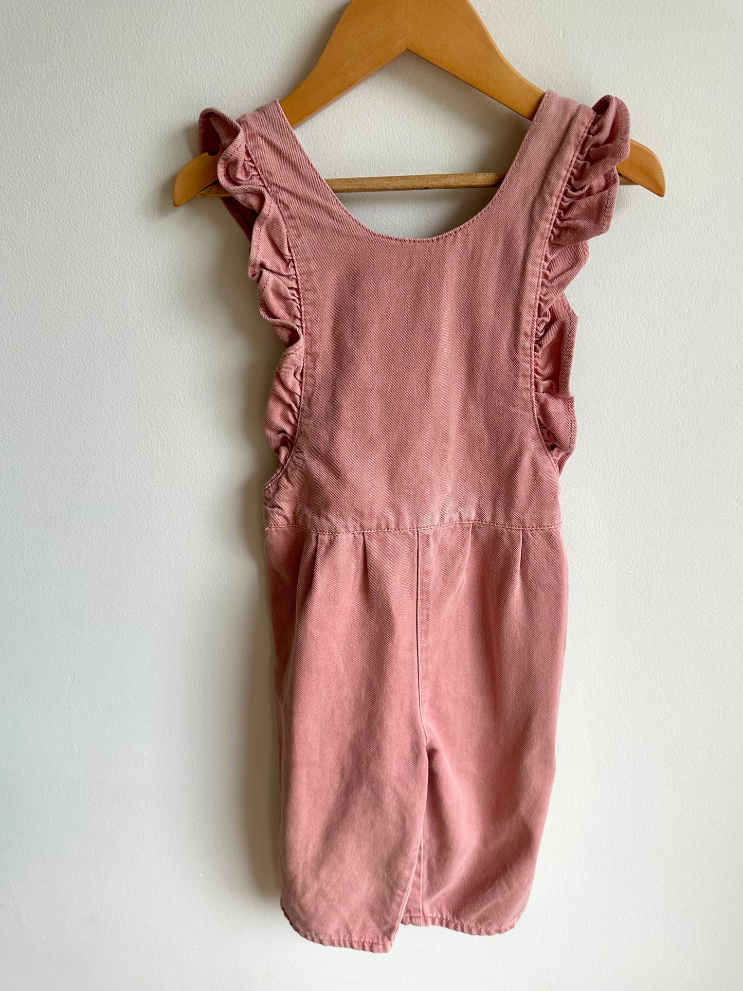 Zara Pink Jean Overalls / 2-3T