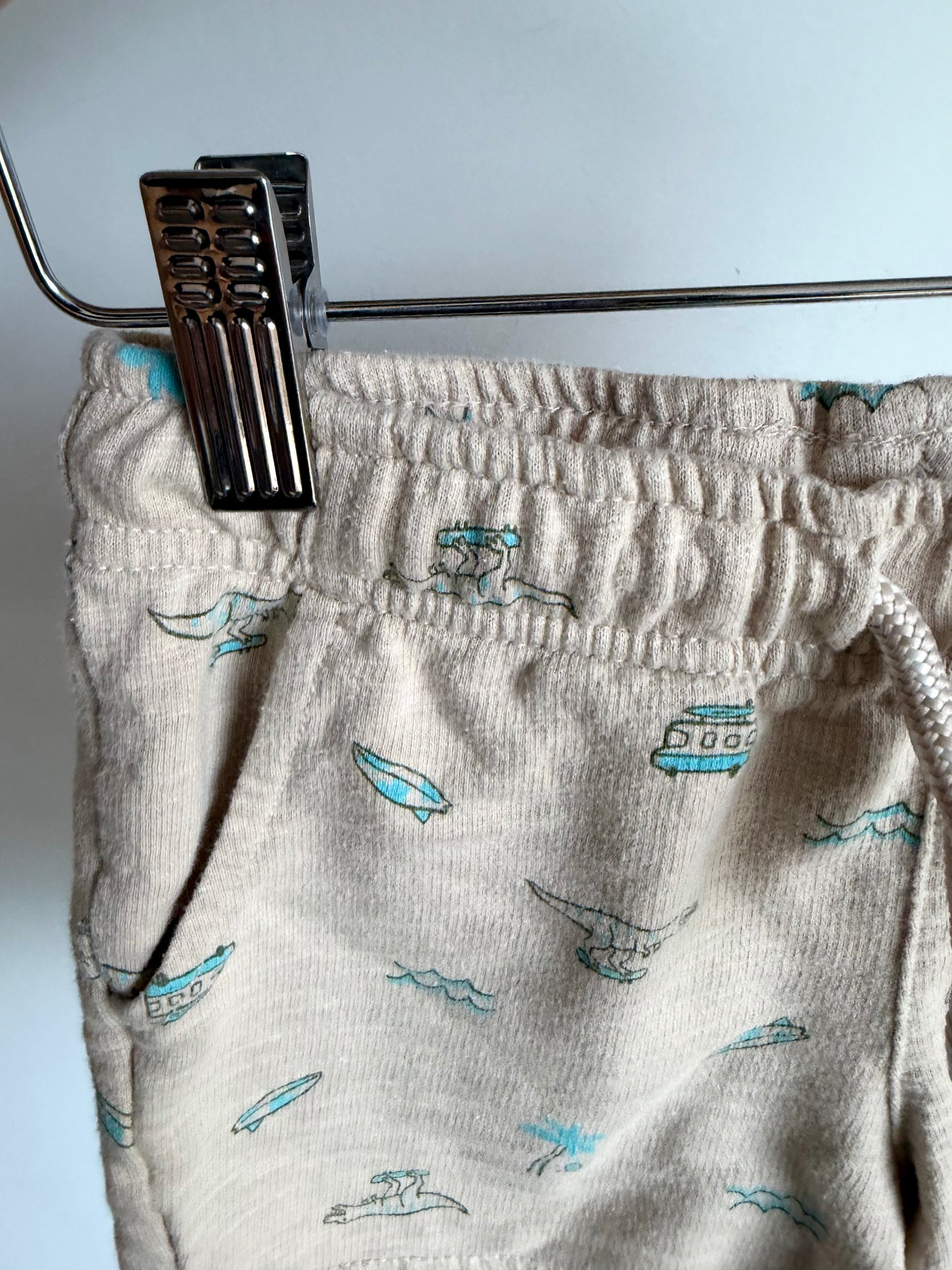 Dino Beach Drawstring Shorts / 5 years