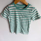 Green Striped Pocket T-Shirt / 5 years