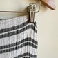 Striped Grey + White Changing Pad Cover