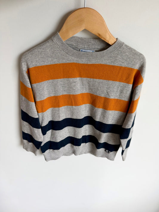 Mayoral Grey Striped Sweater / 4T