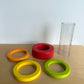 Lovevery Clear Tube Stacking Rings Toy (No Shipping)