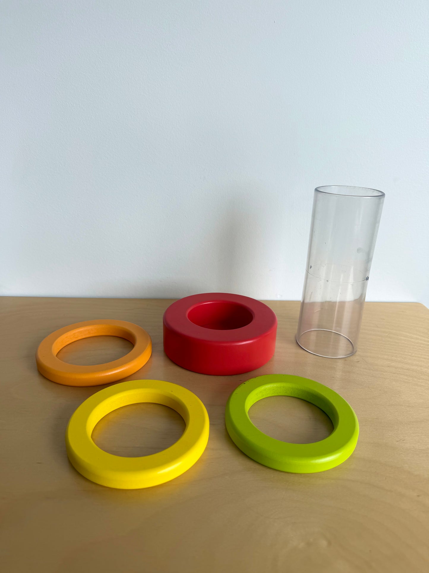 Lovevery Clear Tube Stacking Rings Toy (No Shipping)