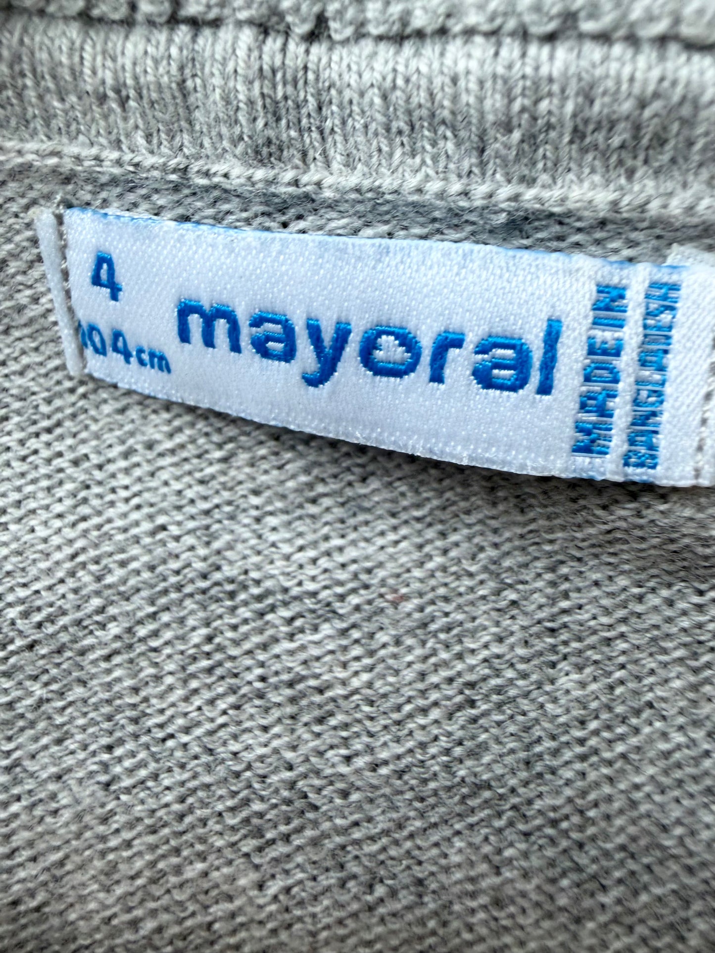 Mayoral Grey Striped Sweater / 4T