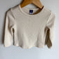 Cream Scalloped Hem Top / 2-3T