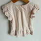 Pink Frill Sleeve T-Shirt / 3T