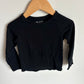 Simple Black Long Sleeve Top / 3T