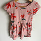 Pink Flower Butterfly Dress / 3-4T