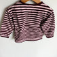 Plum Striped Heart Top / 2T