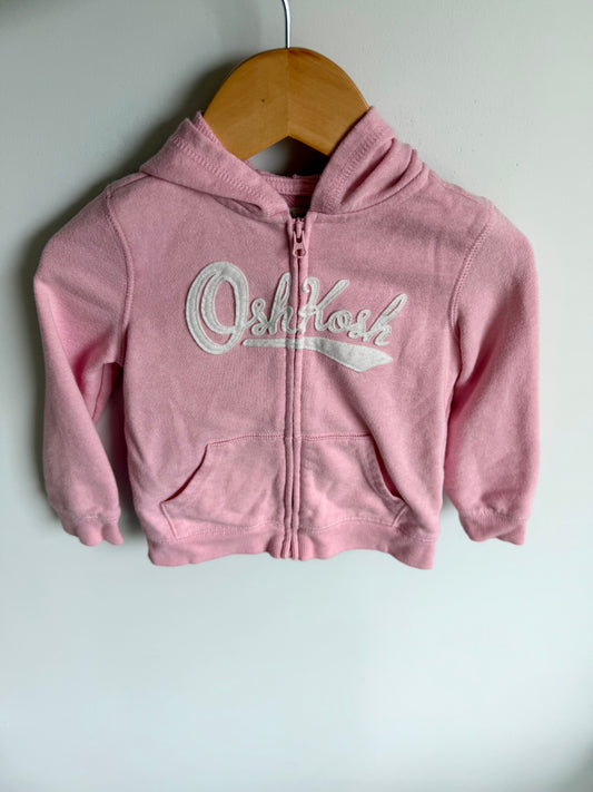 OshKosh Pink Zipper Sweater / 24m