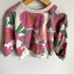 Crew Neck Abstract Flower Sweater (PLAY) / 3T?