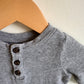 Grey Waffle Jumpsuit / 3-6m
