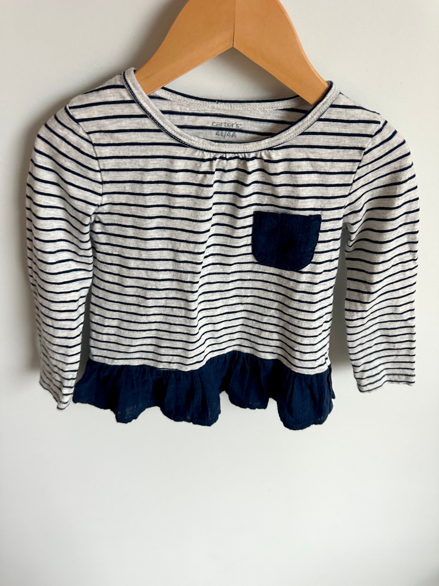 Striped Top with Bottom Frill / 3T