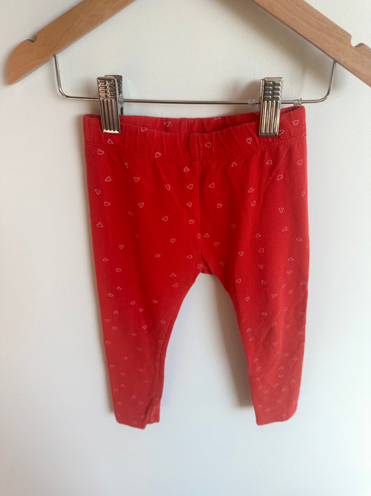Red Heart Pattern Pants / 3T