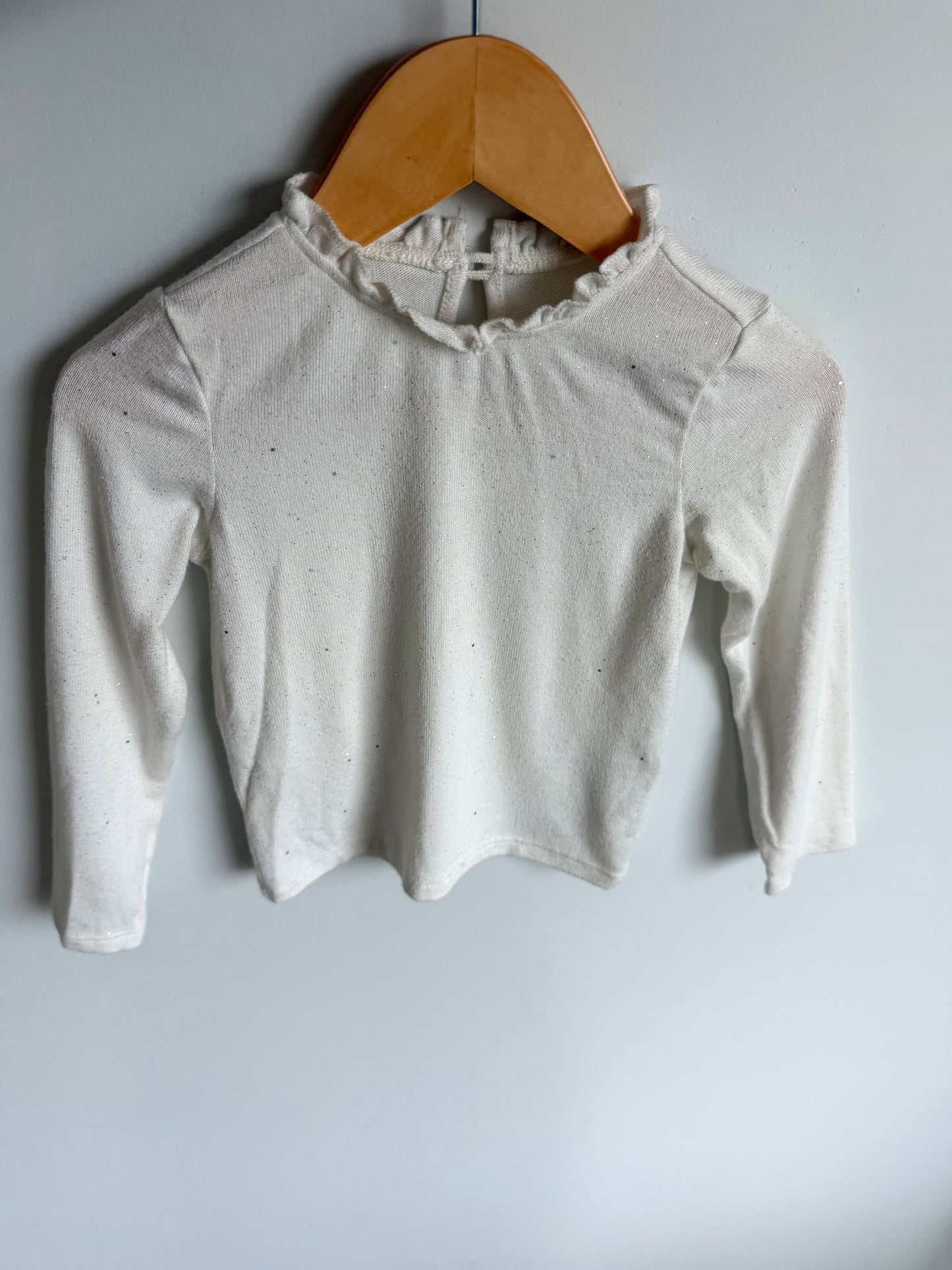 Sparkly Cream Top / 2-3T
