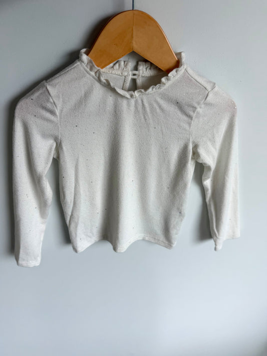 Sparkly Cream Top / 2-3T