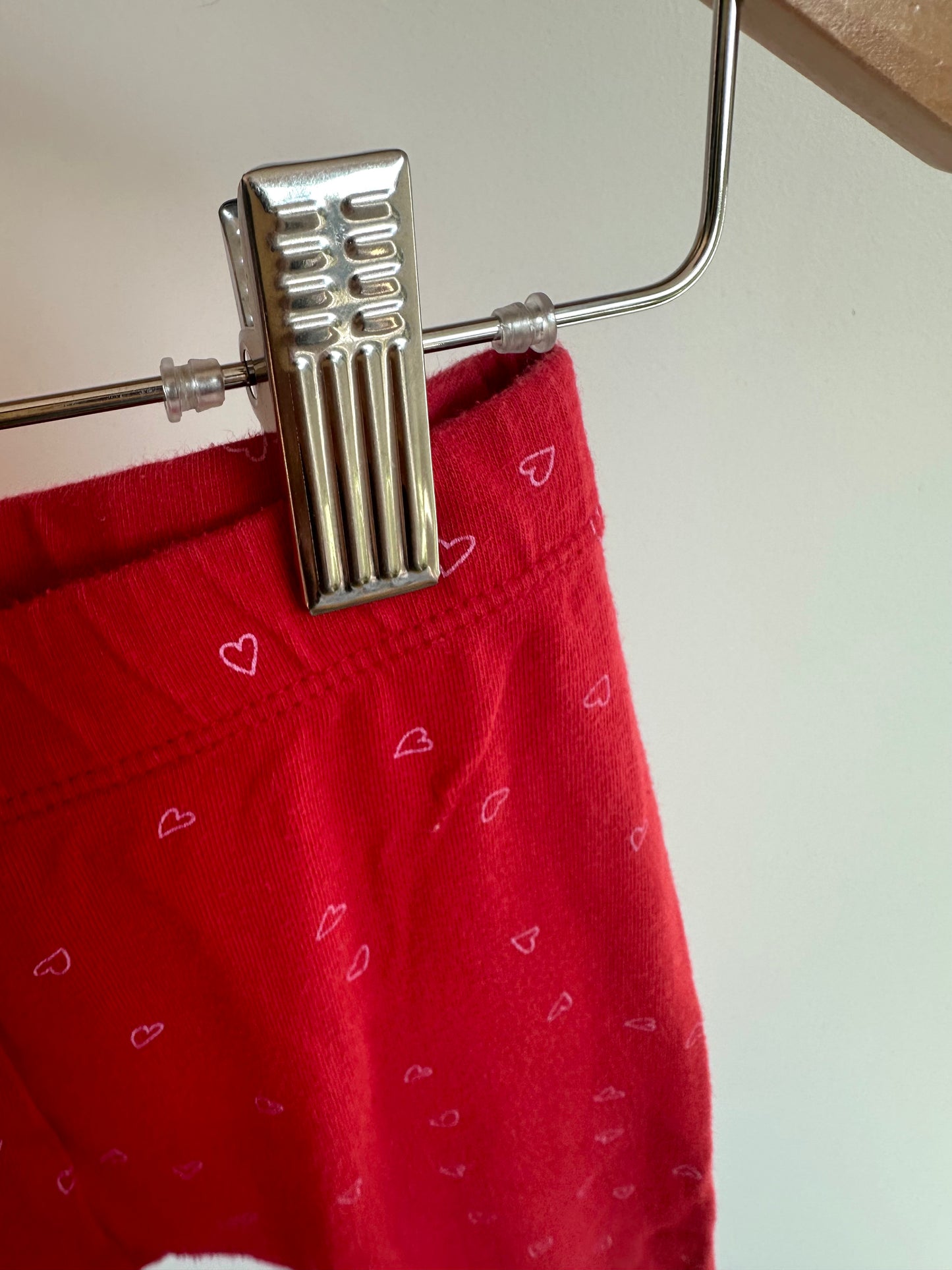 Red Heart Pattern Pants / 3T