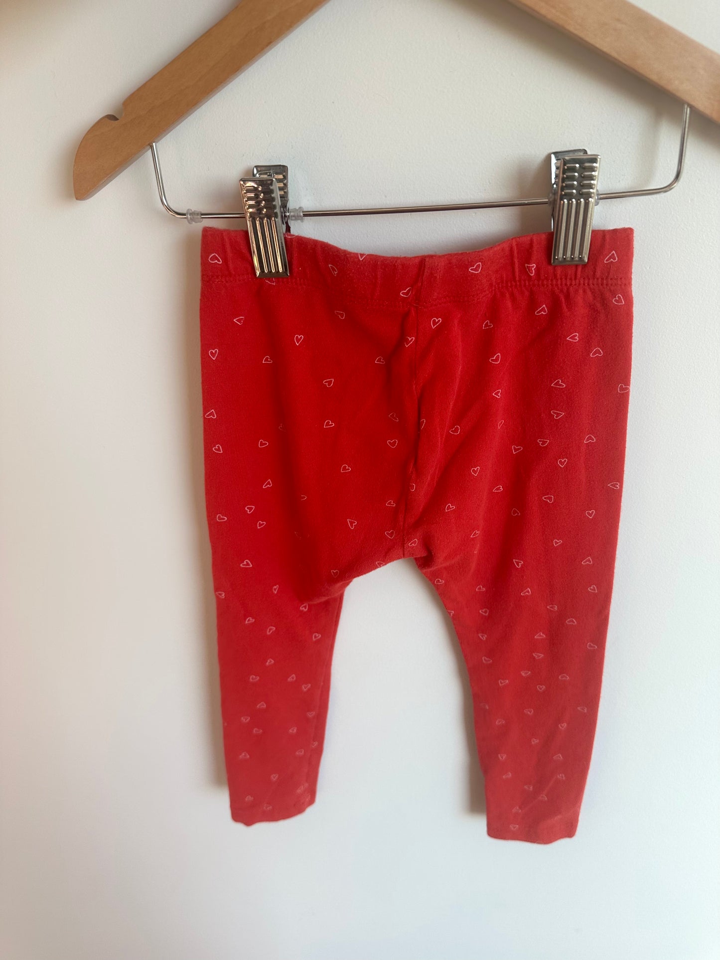 Red Heart Pattern Pants / 3T