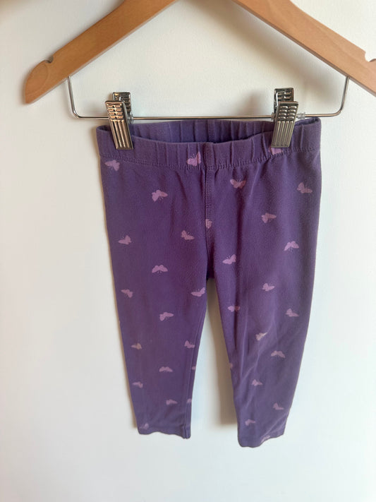 Purple Butterfly Pants / 2T