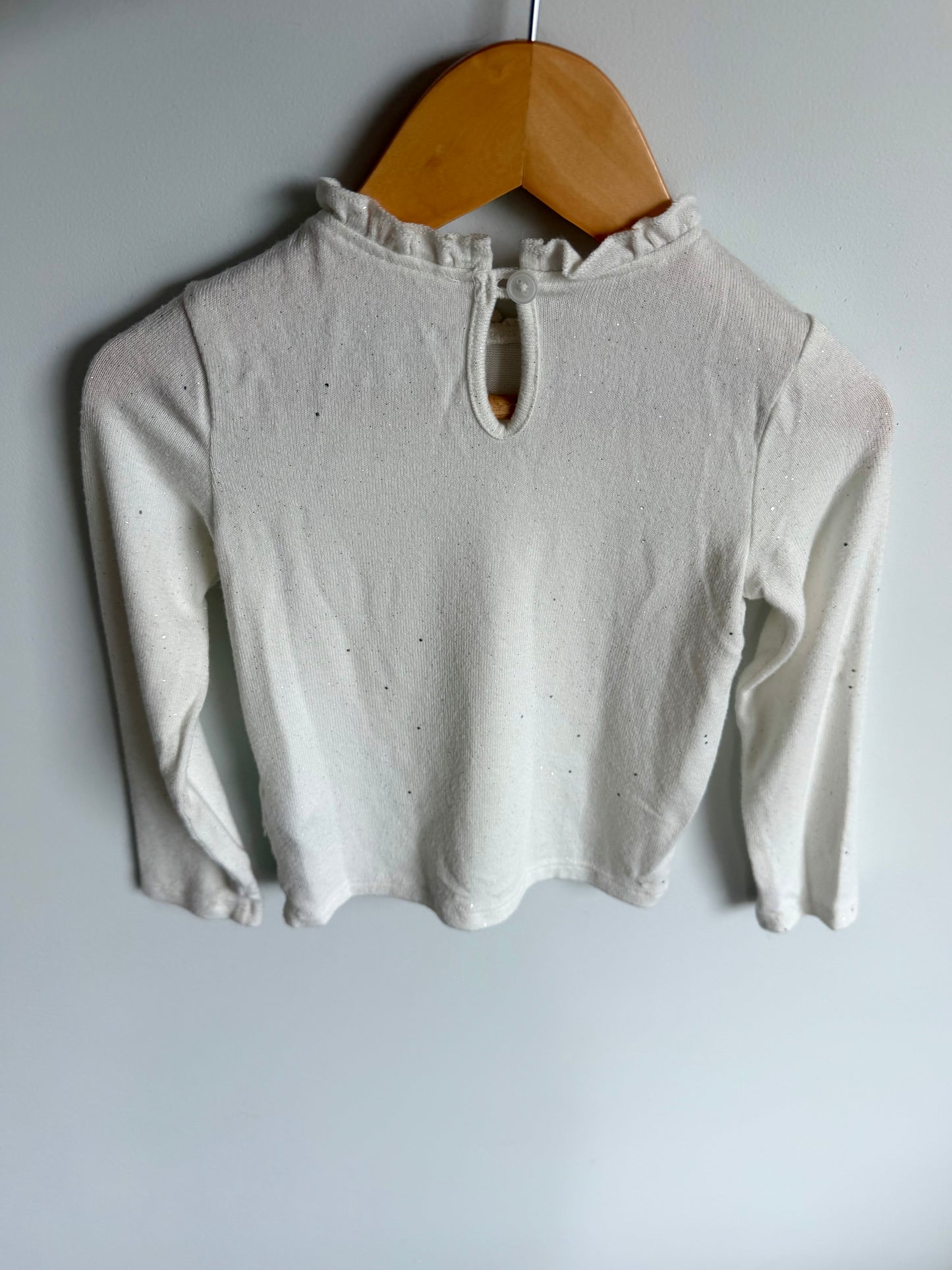 Sparkly Cream Top / 2-3T