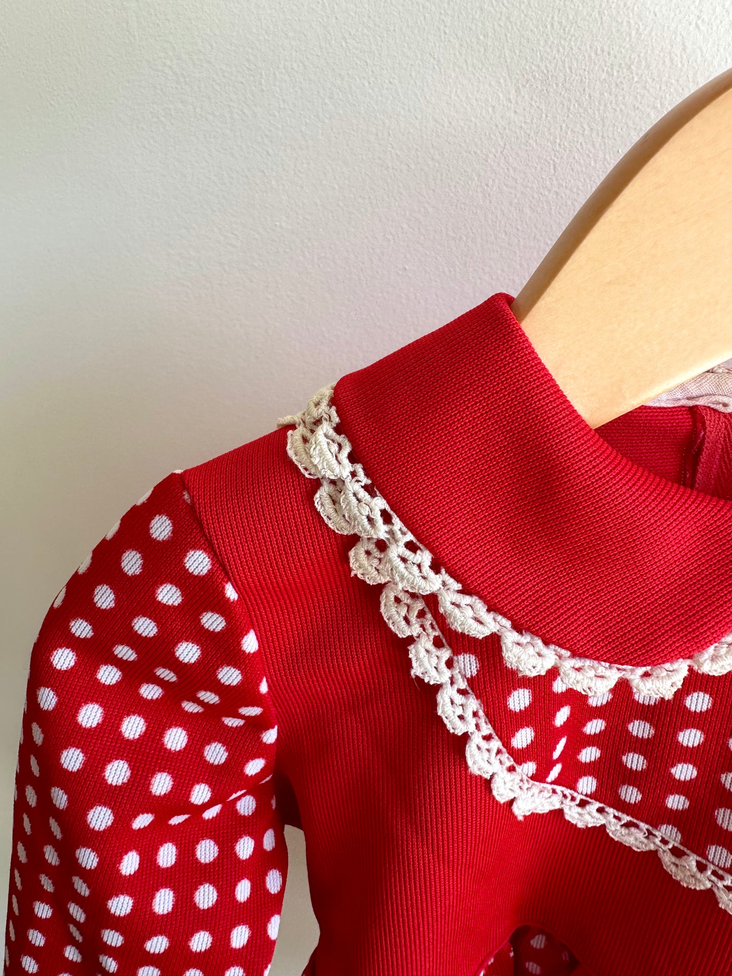 Red Polkadot Dress / 18m