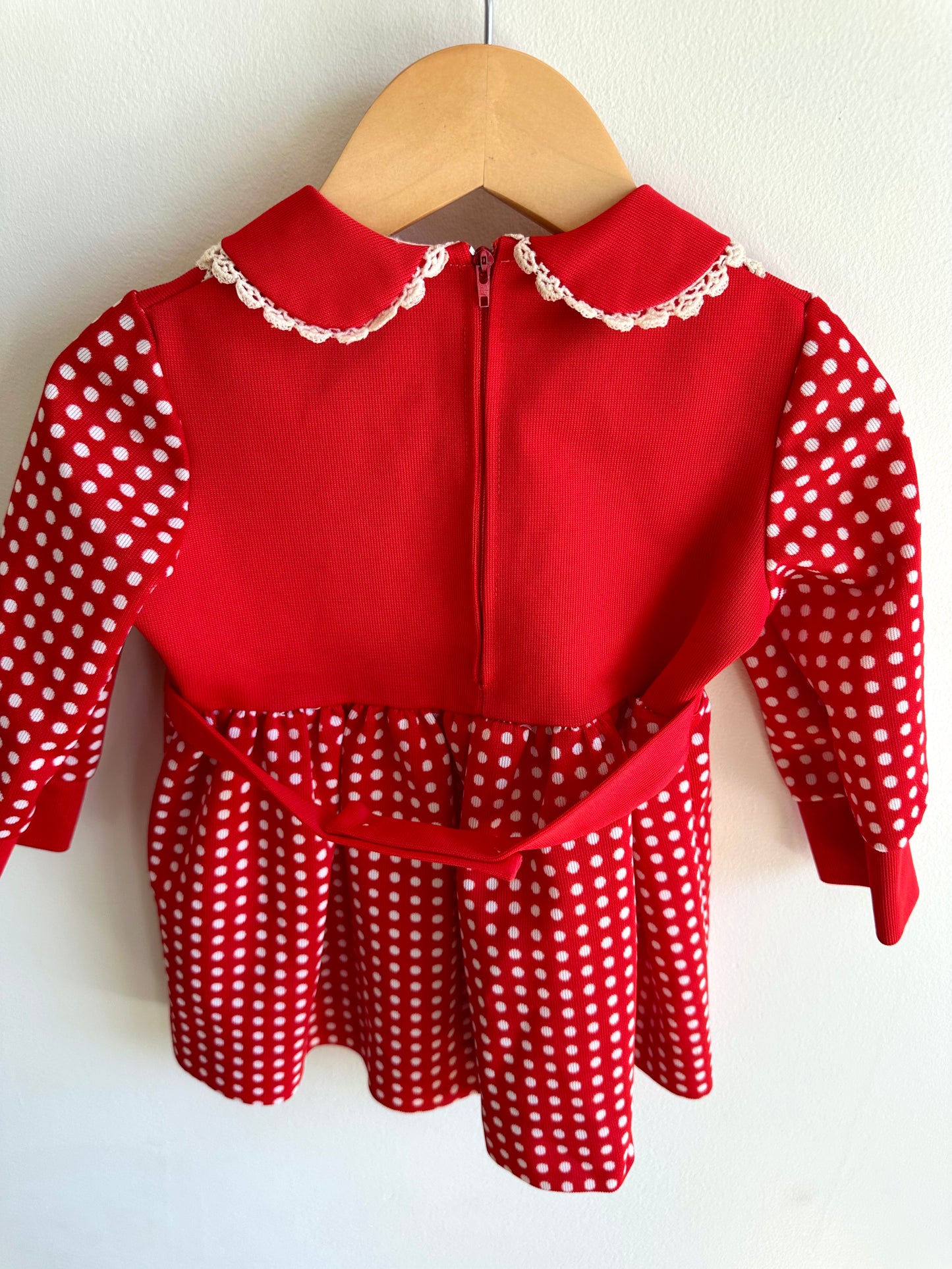 Red Polkadot Dress / 18m