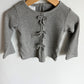 Grey Bow Ribbed Top (PLAY) / 18m