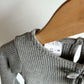 Grey Bow Ribbed Top (PLAY) / 18m