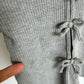 Grey Bow Ribbed Top (PLAY) / 18m