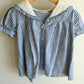 Vintage Blue Vertical Stripe Dress / 18m