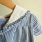 Vintage Blue Vertical Stripe Dress / 18m