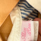Vintage Blue Vertical Stripe Dress / 18m