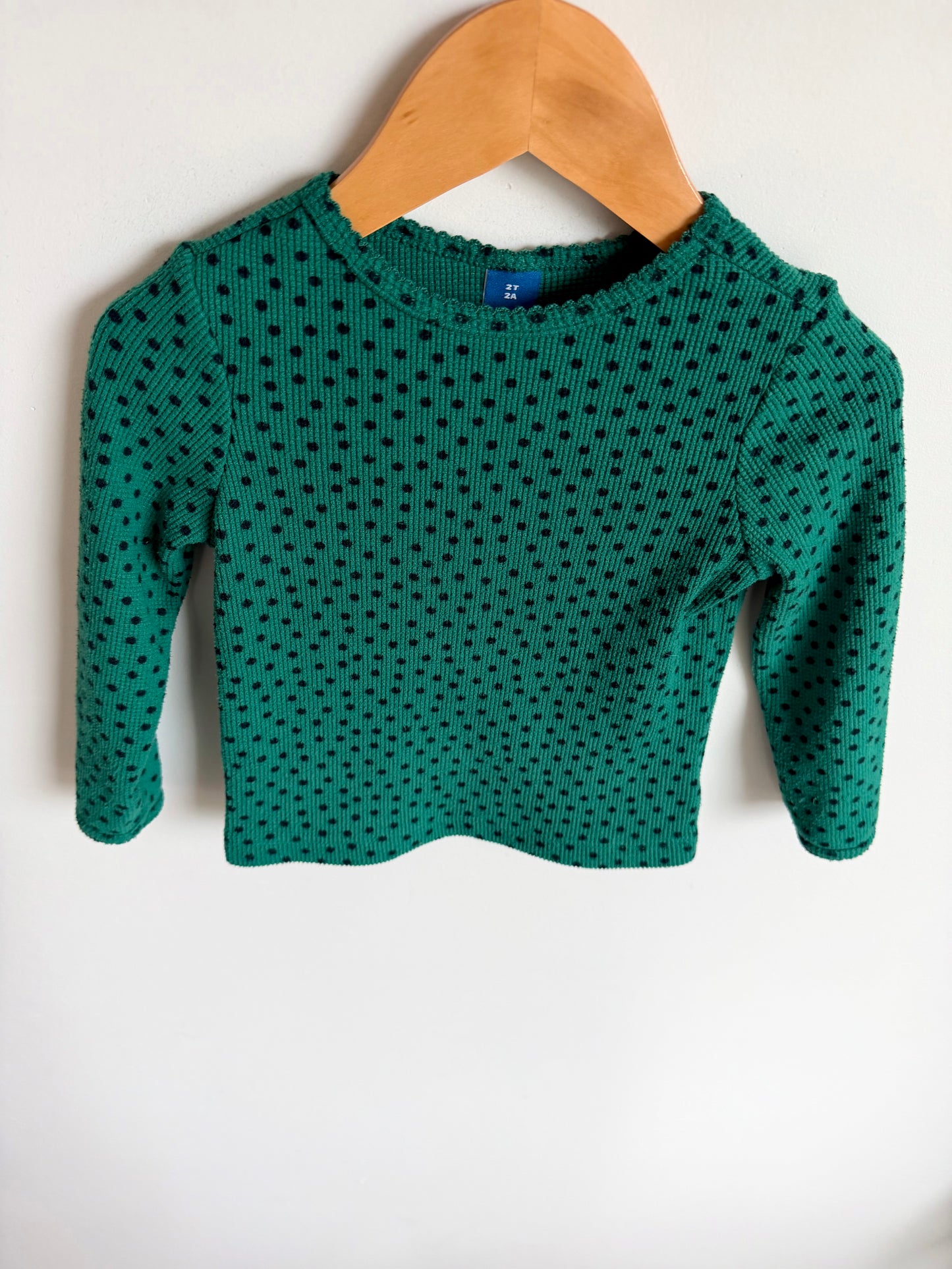 Green Dot Top / 2T