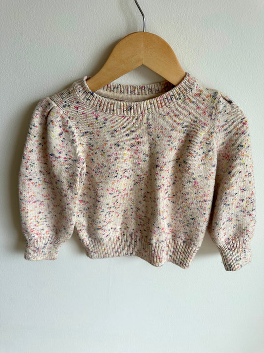 Speckled Crew Neck Sweater / 2T