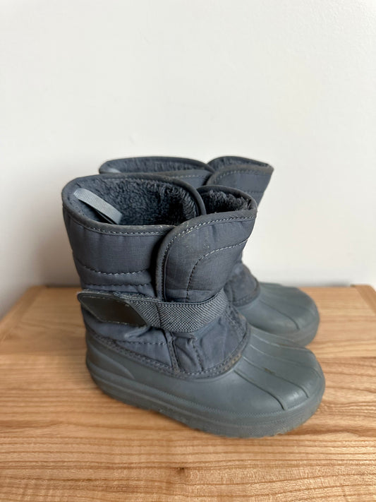 Grey Blue Snow Boots (PLAY) / Size 8 Toddler