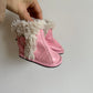 Pink Velcro Boots / 6-12m