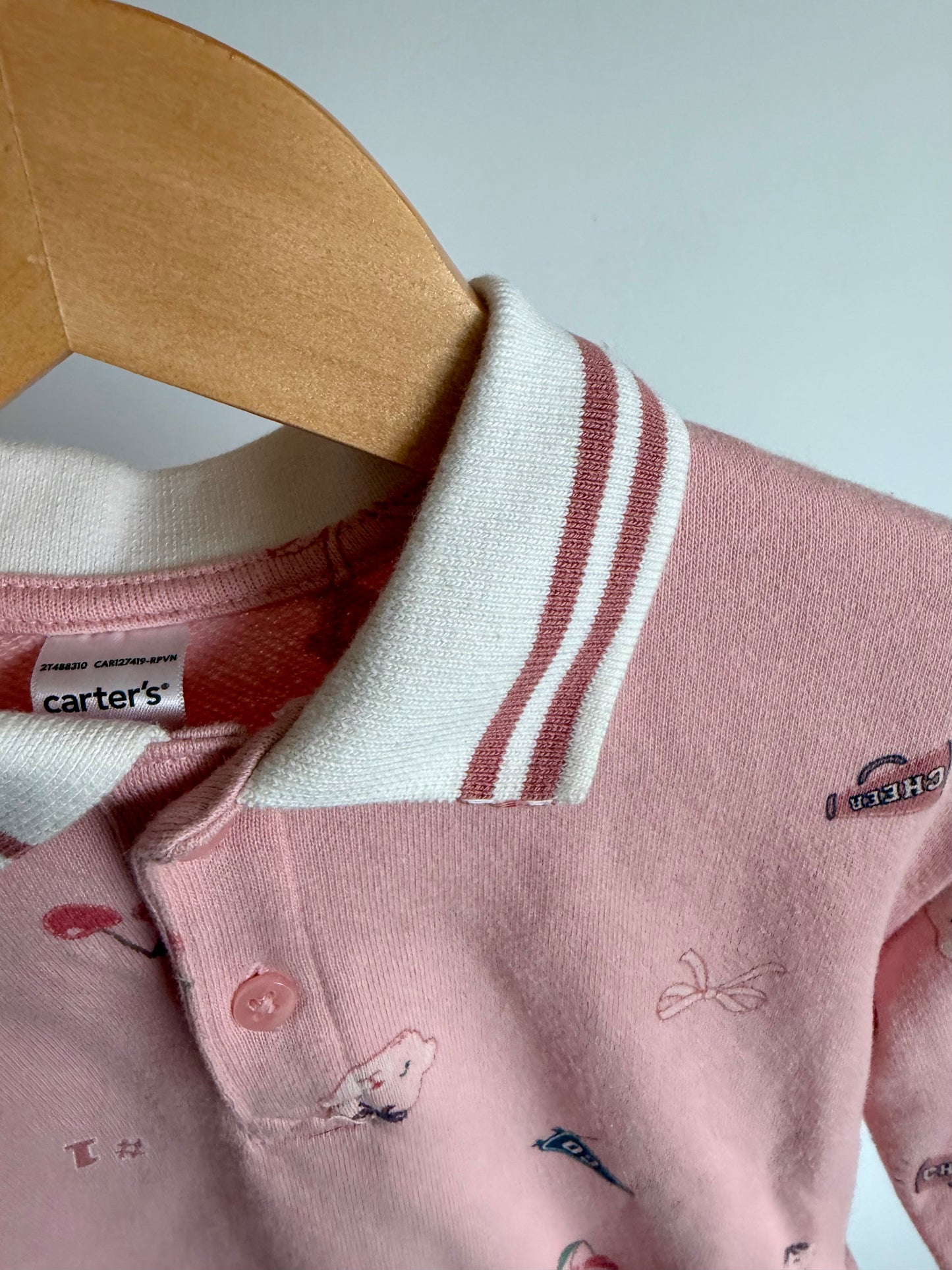 Cheer Collared Long Sleeve Dress / 2T
