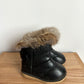 Black Boots with Fur / Size 7 Toddler