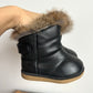 Black Boots with Fur / Size 7 Toddler