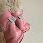 Pink Velcro Boots / 6-12m