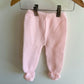 Pink Knit Bonnet, Sweater + Pants Set / 6-9m