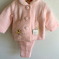 Pink Embroidered Knit Sweater + Pants Set (With Tags)/ 12m?