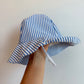 Gap Blue Stripe Eyelet Hat (With Tags) / 18-24m