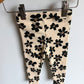 Black Petal Flower Leggings / 18m