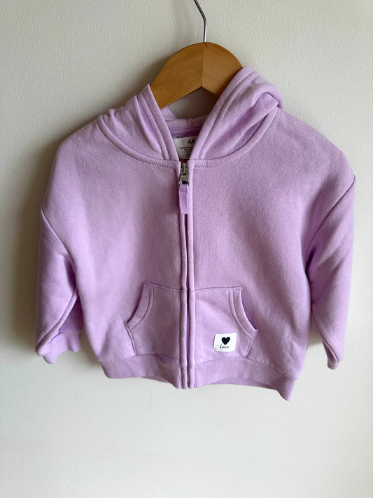 H&M Pink Zipper Hoodie / 2-4 years