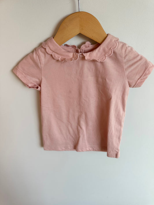 Pink Scalloped T-Shirt / 2T