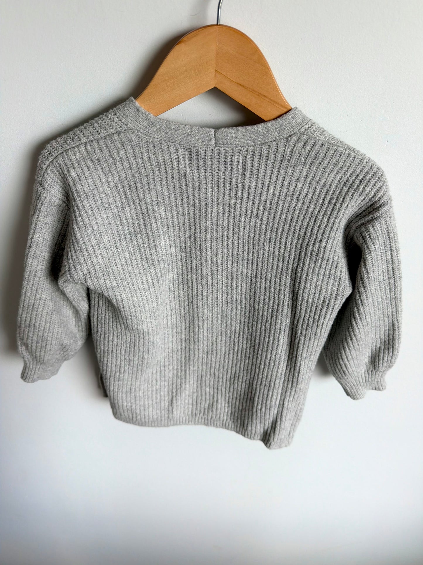 Grey Open Cardigan / 2T